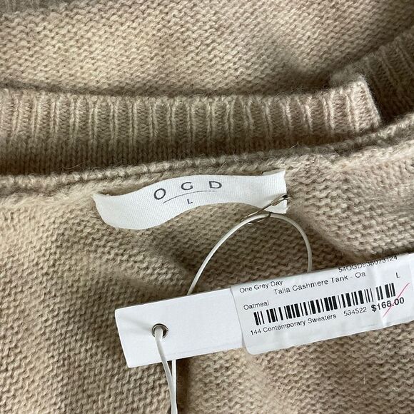 One Grey Day Talia Cashmere Tank Top NWT - Picture 11 of 11